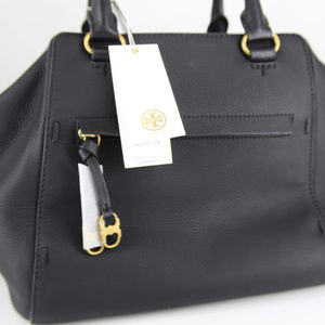 Tory Burch Women's Gemini Satchel Black Style Numb